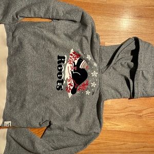 Roots kids hoodies - grey color Xmas theme